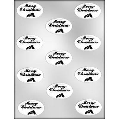 Oval Christmas Mint Chocolate Mold