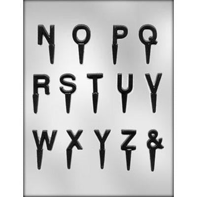 Chocopick Letters N - Z Chocolate Mold
