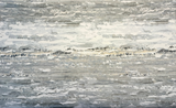 Scenic Outlook Haze Polyester Chenille Jacquard Fabric - Haze Gray, Ivory, Charcoal Scenic Landscape, 58.5" Width (1 Yard)