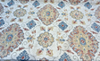 Swavelle Uwharrie Liberty Medallion Chenille Fabric - Rust, Gold, Slate Blue, Ivory Medallion, 58" Width (1 Yard)