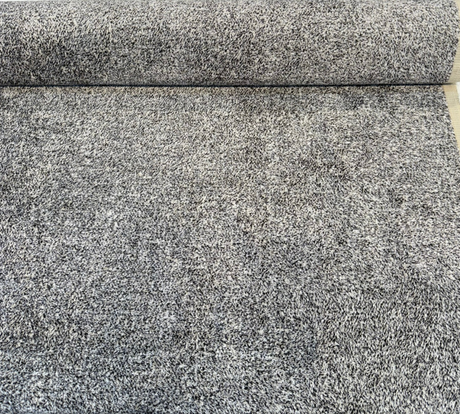 Thinking Differently Jasper Latex Backed Swavelle Upholstery Fabric - Salt-And-Pepper Boucle Texture, 56" Width (1 Yard)
