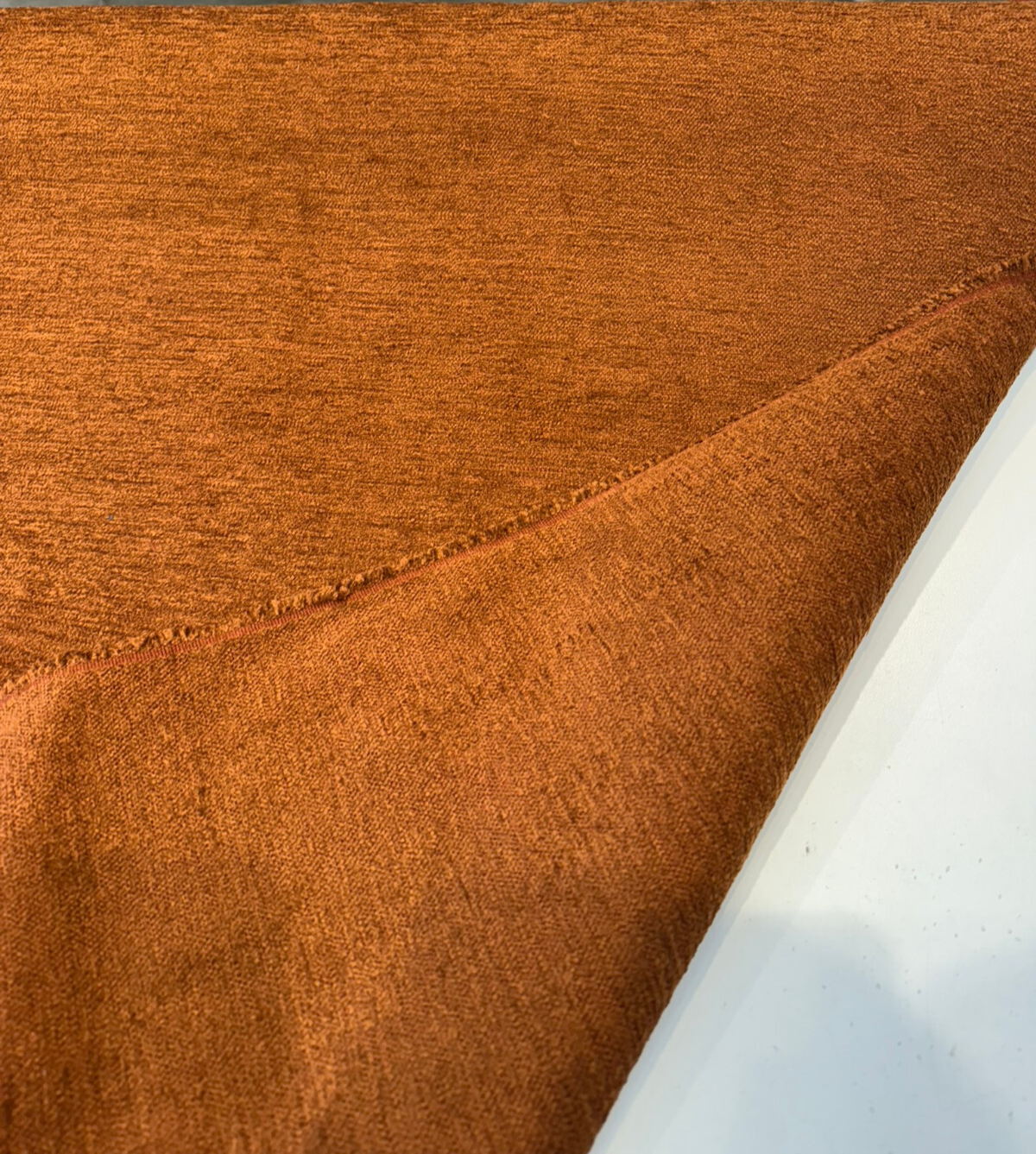 Cuddle Chenille Fabric - Tawny Rust, 54" Width (1 Yard)
