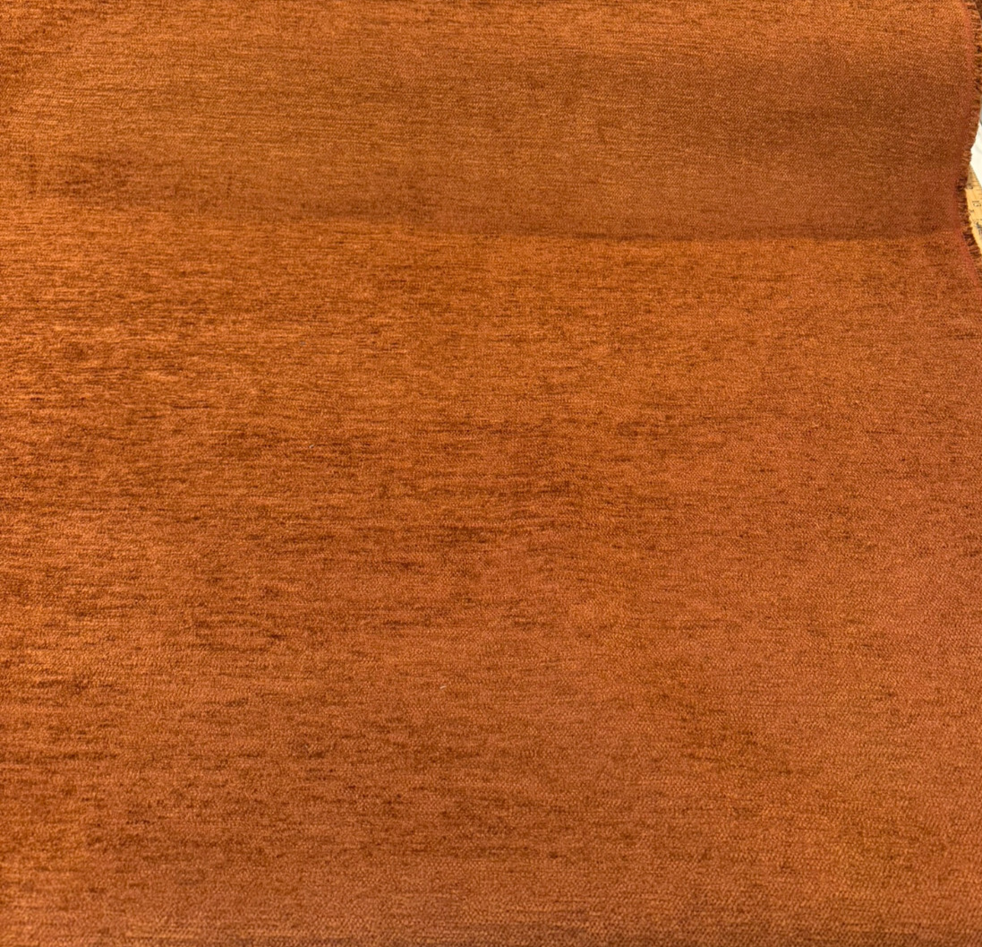 Cuddle Chenille Fabric - Tawny Rust, 54" Width (1 Yard)