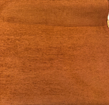 Cuddle Chenille Fabric - Tawny Rust, 54" Width (1 Yard)