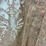 Beaded Lace Fabric Embroidered Mesh