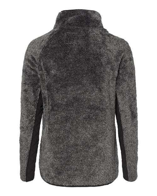 Women's Quilted Fuzzy Fleece Pullover