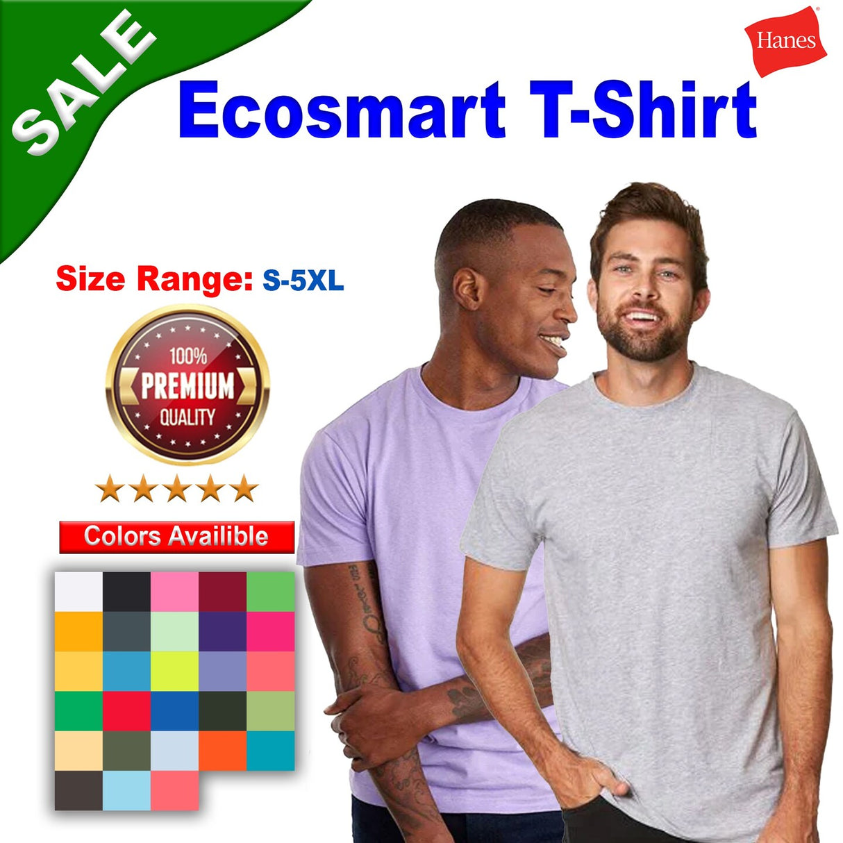 Hanes® Ecosmart Crewneck Short Sleeve T-Shirt