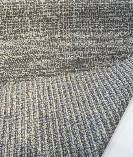 Highlander Greystone Acrylic Fabric - Greystone And Cream Tweed, 54" Width (1 Yard)