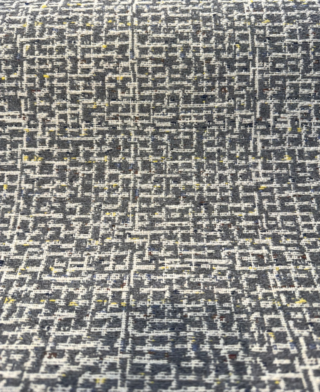 Highlander Greystone Acrylic Fabric - Greystone And Cream Tweed, 54" Width (1 Yard)