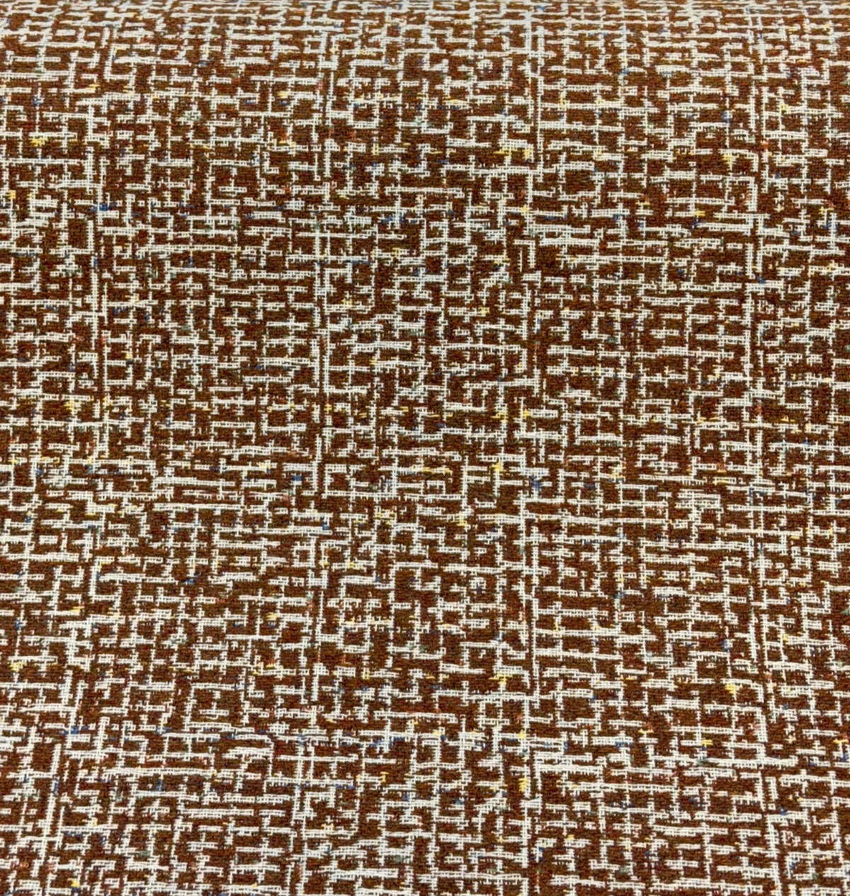 Sunbrella Highlander Fox Acrylic Fabric - Chestnut Brown/Beige Tweed, 54" Width (1 Yard)