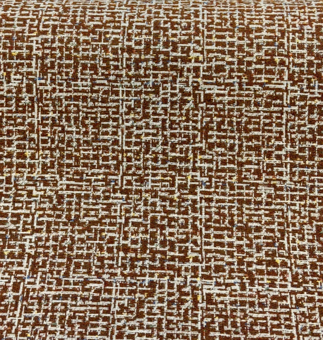Sunbrella Highlander Fox Acrylic Fabric - Chestnut Brown/Beige Tweed, 54" Width (1 Yard)