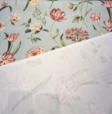 Escape To Eden Cotton Fabric - Seaside Teal Floral, 54" Width (1 Yard)