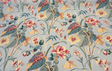 Your Grace Lagoon Cotton Basketweave Fabric - Lagoon Teal Floral, 54" Width (1 Yard)