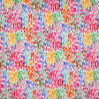 Make It Rain Fiesta Cotton Fabric - Multicolor Abstract Brushstroke Dots, 54" Width (By The Yard)