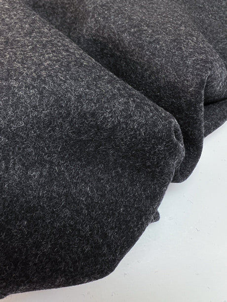 Wool Tweed Melange Gray Blue