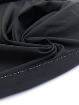Black Polyamide Elastane Twill