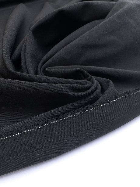 Black Polyamide Elastane Twill
