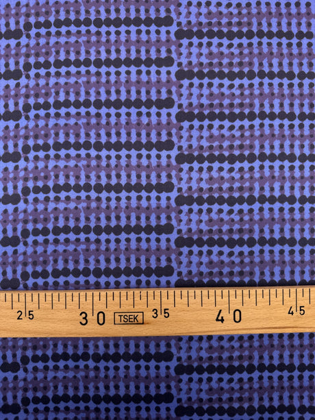 Viscose Sateen Printed Blue Purple