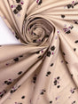 Viscose Twill Floral Print Black Pink