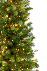 7.5' Slim Christmas Tree with 500 Color-Changing LED Lights