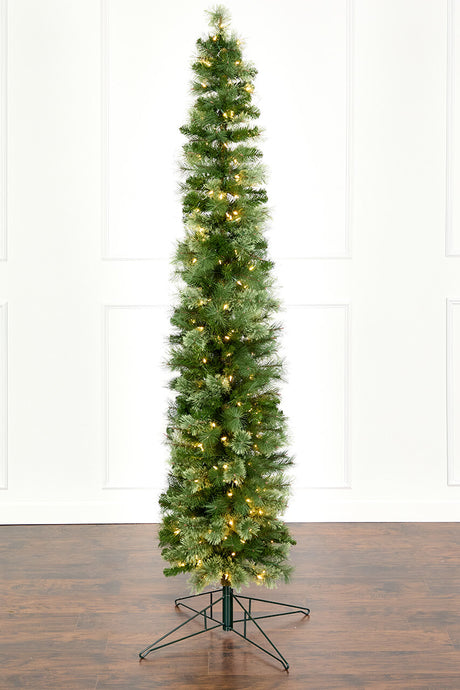 8' Whistler Pine Christmas Tree with 200 Warm White LED Lights