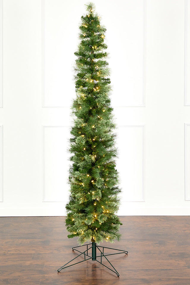 8' Whistler Pine Christmas Tree with 200 Warm White LED Lights