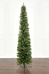 9' Slim Christmas Tree with 700 Color-Changing LED Lights