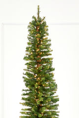 9' Slim Christmas Tree with 700 Color-Changing LED Lights
