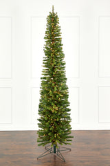 9' Slim Christmas Tree with 700 Color-Changing LED Lights