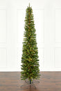 9' Slim Christmas Tree with 700 Color-Changing LED Lights