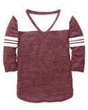 Boxercraft Women's Glory Days 3/4 Sleeve V-Neck T-Shirt
