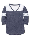Boxercraft Women's Glory Days 3/4 Sleeve V-Neck T-Shirt