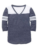 Boxercraft Women's Glory Days 3/4 Sleeve V-Neck T-Shirt