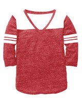 Boxercraft Women's Glory Days 3/4 Sleeve V-Neck T-Shirt
