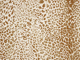 Sunbrella Instinct Toffee Leopard Acrylic Fabric - Beige, Brown, Tan Leopard Print, 54" Width (1 Yard)