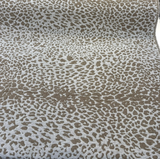 Leopard Skin Silver Sunbrella Acrylic Fabric - Silver, Mocha Leopard Skin, 54" Width (1 Yard)