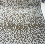 Leopard Skin Silver Sunbrella Acrylic Fabric - Silver, Mocha Leopard Skin, 54" Width (1 Yard)