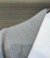 Sunbrella Achiever Acrylic Fabric - Aloe Stripe, Vertical Stripes, 54" Width (1 Yard)
