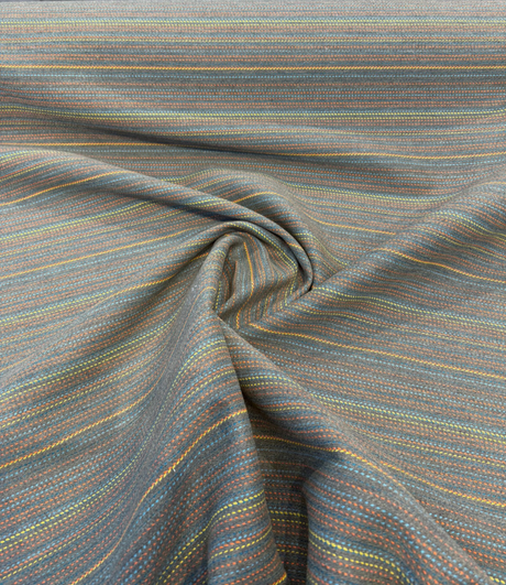 Sunbrella Achiever Acrylic Fabric - Aloe Stripe, Vertical Stripes, 54" Width (1 Yard)