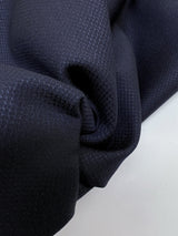 Virgin Wool Jacquard Geometric Purple-Blue