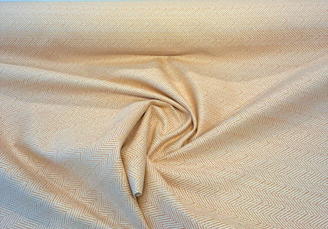 Posh Persimmon Sunbrella Herringbone Acrylic Fabric - Orange Herringbone Chevron, 54" Width (1 Yard)