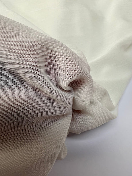 Polyester Knitted Fabric White Green