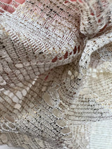 Cotton Viscose Lace Floral Golden Beige