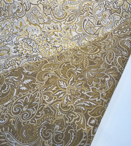 Tamara Acrylic Fabric - Nugget Paisley Floral, 54" Width (By The Yard)