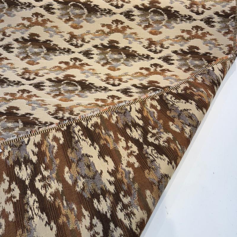 Sunbrella Zahara Teak Sunbrella Acrylic Fabric - Teak Ikat Jacquard, 54" Width (1 Yard)