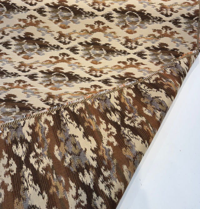 Sunbrella Zahara Teak Sunbrella Acrylic Fabric - Teak Ikat Jacquard, 54" Width (1 Yard)