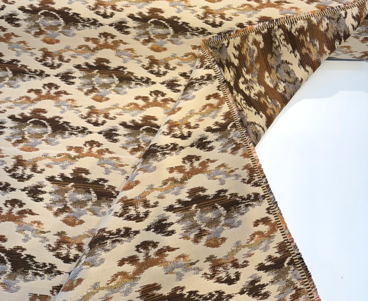 Sunbrella Zahara Teak Sunbrella Acrylic Fabric - Teak Ikat Jacquard, 54" Width (1 Yard)