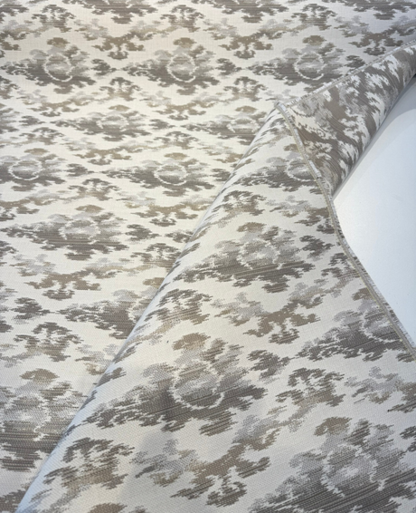 Sunbrella Zahara Acrylic Fabric - Dove Ikat, 54" Width (1 Yard)