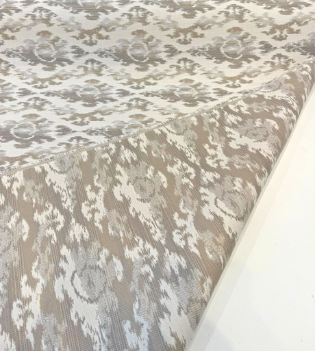 Sunbrella Zahara Acrylic Fabric - Dove Ikat, 54" Width (1 Yard)
