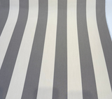 Sunbrella Townsend Taupe Acrylic Fabric - Taupe And Ivory Wide Stripe, 54" Width (1 Yard)